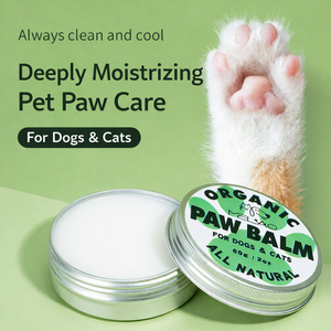 Baume pour pattes d'animaux de compagnie biologique ELEVE pour chiens et chats, crème naturelle pour le soin des pattes, hydratante, réparatrice, douce et facile à utiliser, simple et pratique, 60g - Product Image 2