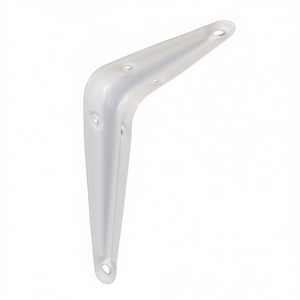 Estantes de Pared de Acero de 100 mm de Longitud y 75 mm de Altura, Lacados en Blanco, Capacidad de Carga de 30 kg, Embalados en Unidades de 20 - Product Image 3