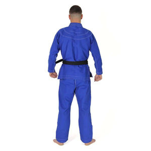 Combinaison de lutte blanche personnalisée, légère, respirante, extensible, tenue d'entraînement d'arts martiaux avec ceinture pour adultes - Product Image 4