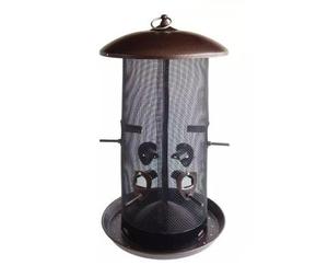 Mangeoire à oiseaux en fer de luxe fini cuivre antique de qualité supérieure - Product Image 4