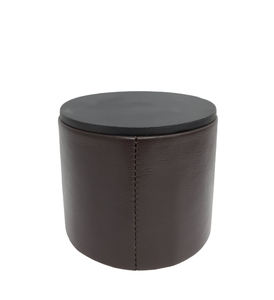 Caja de almacenamiento y recipiente Cocina y mesa Decoración Caja redonda de metal con tapa Color dorado - Product Image 4