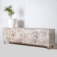 CONSOLE TV SCULPTÉE