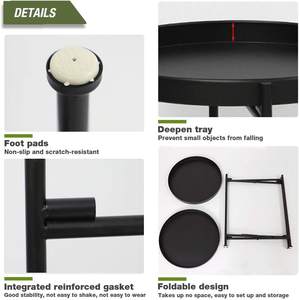 Table métallique moderne et durable en acier pour la maison et le café, parfaite pour la salle à manger, le salon et la décoration de bureau - Product Image 2