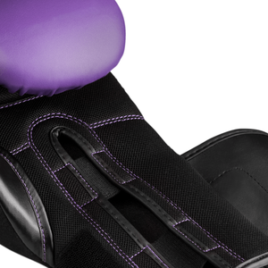 ถุงมือต่อยมวยสำหรับทุกเพศถุงมือต่อยมวยไทย MMA แบบมืออาชีพสีดำสีม่วงสำหรับชนะออกแบบได้ตามต้องการ - Product Image 5