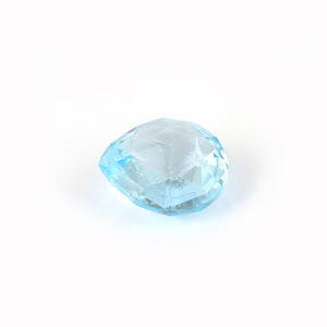 Handmade Natural Sky Blue Topaz 12MM <b>Heart</b> Shaped Briolette Cut Loose Gemstone Online Wholesale Supplier - Product Image 2