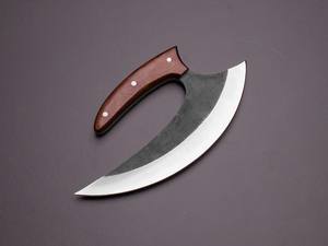 Couteau Ulu japonais en acier 12c27, fourreau en cuir, forgé sur mesure, couteau de cuisine japonais fait à la main, OEM, couteaux professionnels - Product Image 4