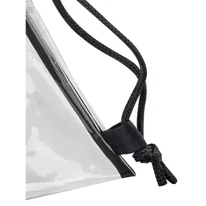 Customizable <b>Clear</b> Gymsac Drawstring Sportpacks Promotional <b>Backpack</b> for Merchandising - Product Image 2