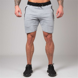 Pantalones cortos de compresión con patrón de rejilla de secado rápido para hombre, para entrenamiento de gimnasia, deportes informales, entrenamiento físico, bolsillos para correr, teñido liso - Product Image 6