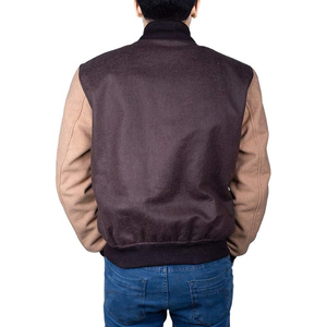 High Street Men's Jackets From Pakistan Wholesale Custom Logo Your Own Design Men Wear Varsity Jacket - Product Image 4
