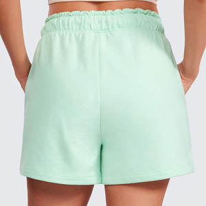 กางเกงขาสั้นผ้าฟลีซเทอร์รี่แฟชั่นสำหรับผู้หญิงผ้าคอตตอนระบายอากาศได้ดีสำหรับฤดูร้อน - Product Image 4