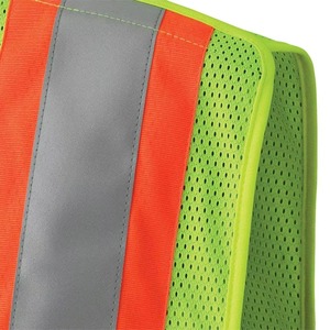 Chaleco de seguridad de malla de construcción de alta visibilidad Tela de punto con bolsillo para ropa de trabajo de hombres - Product Image 3