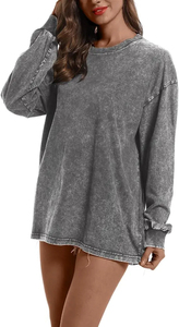 Sudadera de Mujer de Talla Grande de Alta Calidad, Estilo Deportivo de Moda, Lavado Ácido, en Venta - Product Image 2