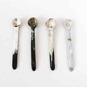 Elegante vajilla ecológica de estilo animal, cucharas artesanales de cuerno de vaca y búfalo, artesanías naturales pulidas - Product Image 3