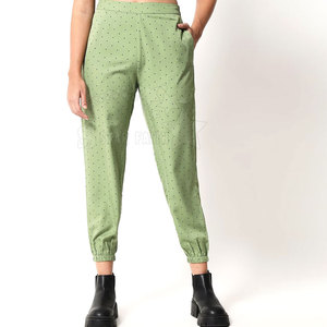 Pantalones informales de alta calidad para mujer, mezcla de algodón, pantalones holgados de moda para oficina, pantalones informales para mujer - Product Image 1
