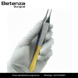 Pinces à tissus Adson Brown de haute précision TC 7x7, dents fines, pointes dentelées délicates, durables, usage chirurgical, acier inoxydable médical - Product Image 5