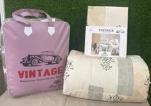 Exclusivo Juego de Edredón de Algodón Puro, Colección de Ropa de Cama Estampada con Juego de Edredón Ultra Cómodo para Hotel y Dormitorio - Product Image 2