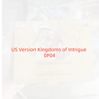 Boîte de boosters de jeu de cartes à collectionner Kingdoms of Intrigue, vente en gros de cartes de personnages d'anime pour collectionneurs de cartes
