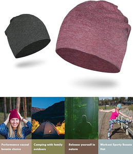 หมวกบีนนี่ไหมพรมปักลาย 3 มิติ แบบไม่มีขอบ สำหรับฤดูหนาว ให้ความอบอุ่น  รับสั่งทำสีและโลโก้ตามต้องการ - Product Image 4