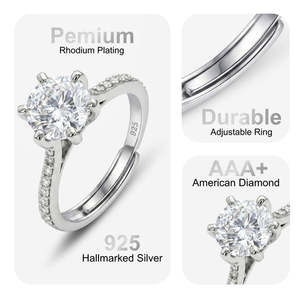 Bague Zarkan « Poing de Fée » en argent, taille unique, plaquée or, tendance, avec forme de chiffre, pour fiançailles - Product Image 3