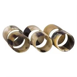 Anillos de Servilleta de Cuerno de Búfalo Auténtico, Ecológicos, Duraderos, de Lujo Moderno, Color Natural Único, de Alta Calidad, para Fiestas y Eventos - Product Image 1
