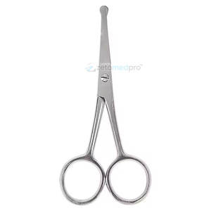 กรรไกรตัดขนจมูกและหูแบบมืออาชีพพร้อมปลายโค้งมน กรรไกรตัดแต่งขนจมูกและหูที่มีความแม่นยำสูง - Product Image 2