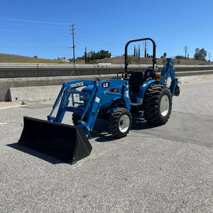 Tractor cortacésped LS de alta calidad 2024 con cargador frontal y retroexcavadora con caja de césped a la venta - Product Image 3