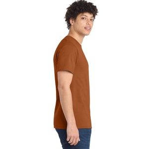 เสื้อยืดคอกลมแขนสั้นผู้ชายคุณภาพพรีเมียม แบบเรียบง่าย สวมใส่สบายทุกวัน รับผลิตตามแบบ แบรนด์ OEM ขายส่ง - Product Image 4