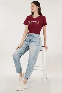 Direct Factory Supply Fashionable Mom Fit Denim <b>Pants</b> Street Style Jeans with Loose Fit for Worldwide Supply from India - Product Image 4