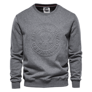 Personalizado invierno 500 GSM sudaderas en relieve hombres térmico grueso 100% algodón polar en blanco de gran tamaño peso pesado en relieve sudadera - Product Image 3