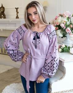 Túnica Suzani Bohemia informal de gama alta, cuello en V profundo, de cadena puntada, medallón bordado, ajuste relajante Simple, bordado corto con estilo - Product Image 1