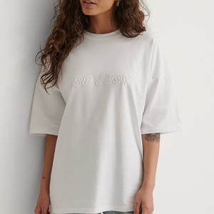 Logotipo de impresión personalizado sólido verano 100% algodón de gran tamaño Unisex transpirable Camiseta cuello redondo manga corta - Product Image 1