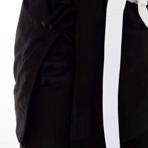 Conjunto de Uniforme de Lucha Libre Negro, Elástico, Ligero, Transpirable, de Secado Rápido, Kimono de Algodón para Entrenamiento, Unisex para Adultos - Product Image 5