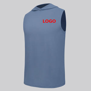 Sleeveless Hoodie Tank Top <b>For</b> <b>Men</b> Workout <b>Gym</b> <b>Vest</b> Muscle Bodybuilding Training Fitness Apparel Streetwear Style - Product Image 1