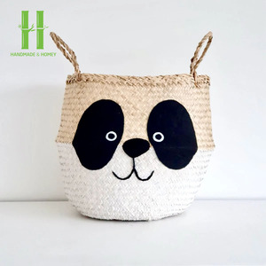 Natural Seagrass <b>Storage</b> <b>Basket</b> Home Decorative <b>Basket</b> Outdoor Picnic <b>Basket</b> Christmas Decorations Gifts OEM Made In Vietnam - Product Image 5