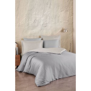 Varol Solid Pattern Cotton Satin Single Duvet Cover <b>Set</b> for Home Use - Product Image 1