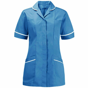 Conjunto médico unisex con cuello en V, elástico, 3 bolsillos, manga corta, OEM, venta al por mayor, uniforme médico, enfermera, hospitales - Product Image 1