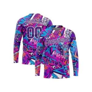 Nueva manga larga teñida con cera de marca de moda personalizada de alta calidad en otoño e invierno Color sólido lavado y desgastado - Product Image 3