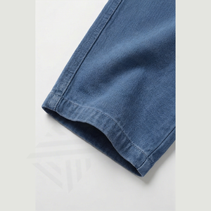 กางเกงยีนส์เดนิมทรงหลวมสำหรับผู้ชาย ปี 2025 ขายส่ง สไตล์วินเทจ ล้างสีแบบแอซิด ระบายอากาศดี ปักลายเรียบง่าย ซิป แห้งเร็ว เหมาะสำหรับฤดูร้อนและฤดูใบไม้ร่วง - Product Image 6