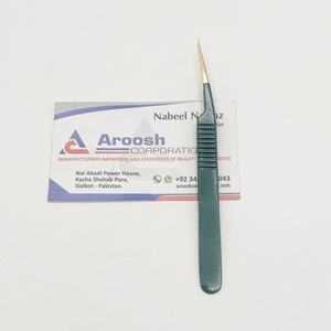 Pince à épiler d'extension de cils Dumont noire d'isolation de pointe dorée professionnelle avec logo personnalisé pochette en PVC en acier inoxydable vente en gros - Product Image 4