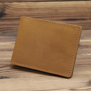 Cartera para Hombre, Tarjetero de Cuero Genuino, Protector de Licencia de Conducir, Tarjetero de Crédito, Carpeta de Cuero Vacuno Hecha a Mano - Product Image 1