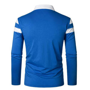 เสื้อโปโลผู้ชายแบบถักเรียบ แขนยาว ปี 2026 ออกแบบแบรนด์ของคุณเอง เนื้อผ้านุ่ม สวมใส่สบาย - Product Image 2