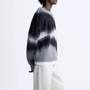 <b>Men's</b> Premium Quality Acrylic Sweater Top Trending Unique Design Full Sleeves Breathable Hot Selling for Autumn Front - Product Image 4