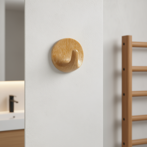 วีแอล ตะขอแขวนเสื้อผ้าลายไม้ทรงกลม ขนาด L ดีไซน์โดดเด่น - Product Image 3