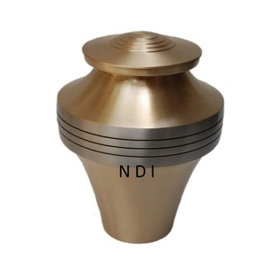Urnes funéraires en laiton pour cendres d'adultes, finition brillante et attrayante, pour cendres humaines, urnes de crémation pour adultes - Product Image 3
