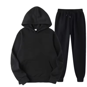 Nouveau Hommes Femmes Survêtement Hoodies Casual Solide Couleur Épais Pull et Pantalon Long 2 Pièces Ensemble Hommes Automne Polaire - Product Image 5