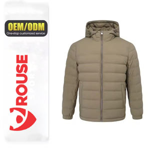 Chaqueta Acolchada con Capucha para Hombre, al por Mayor, Ligera, Estilo Urbano, con Logotipo Personalizado, Nuevo Diseño - Product Image 3