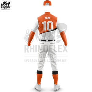 Tenues de baseball de haute qualité, nouveau design, logo personnalisé, 100% polyester respirant, prix de gros bon marché, vêtements d'équipe - Product Image 2