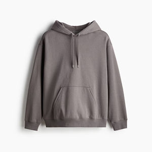 Sweat à capuche sur mesure pour hommes, sweat-shirt à capuche confortable de style urbain avec logo imprimé, motif solide, tricoté, sans fermeture éclair - Product Image 4