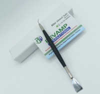 Séparateur de cils en acier inoxydable léger et végétalien, avec manche en silicone, outil 2-en-1 durable pour rehaussement des sourcils et des cils, le plus vendu