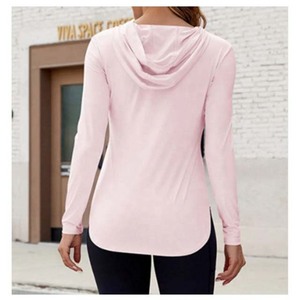 เสื้อครอปแบบลำลองสำหรับผู้หญิงเสื้อกันหนาวแขนยาวมีฮู้ดระบายอากาศได้ดีสำหรับฤดูร้อนฤดูหนาวสไตล์ใหม่ - Product Image 4